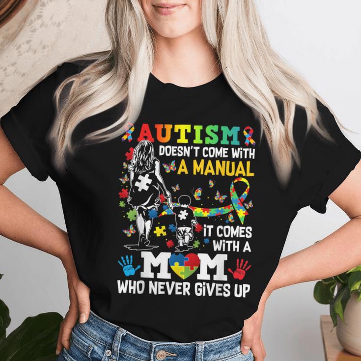 "Autism Mom" Unique Gift Tee – "Doesn't Come With A Manual" Graphic Shirt
