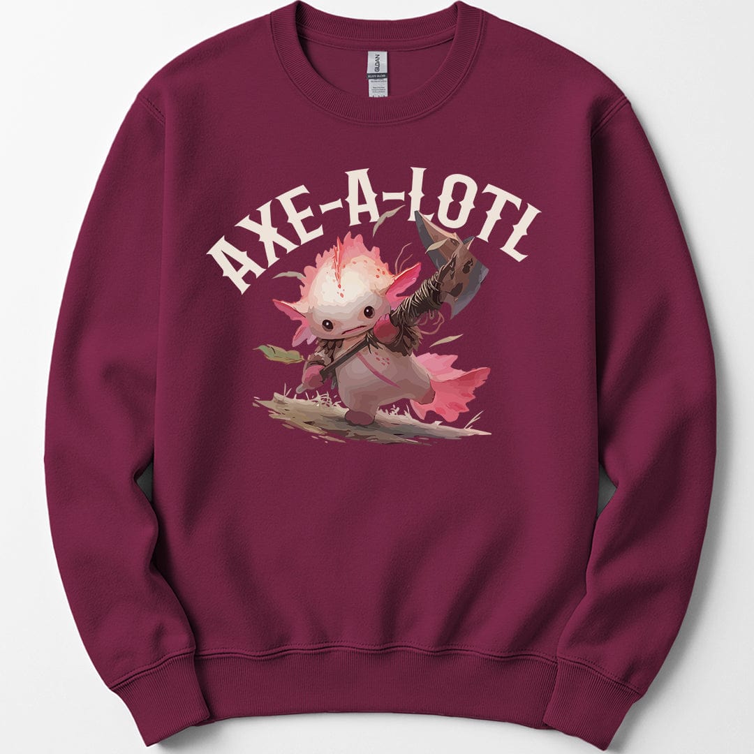 Axe-A-Lotl Funny Axolotl D&D Sweatshirt