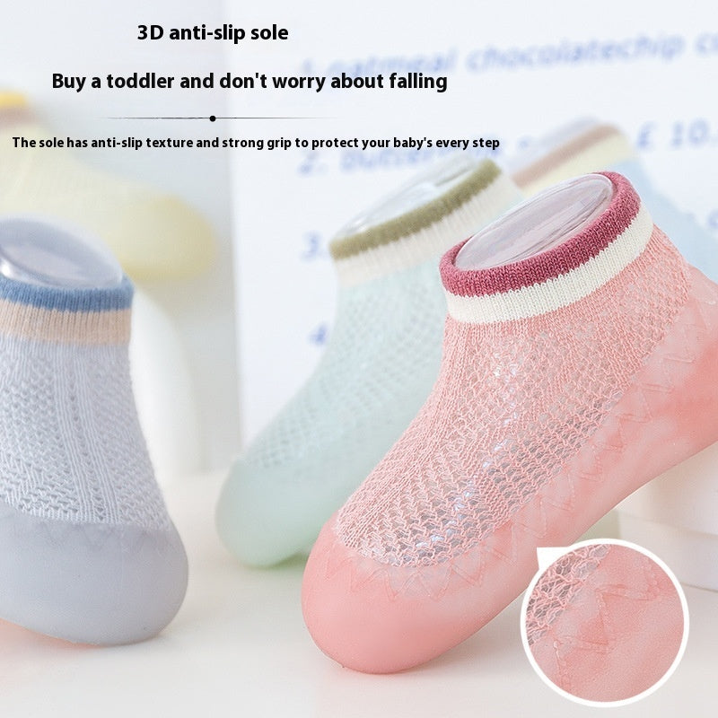 Children's Mesh Anti-mosquito Sock Shoes Baby Summer Baby Non-slip Room Socks