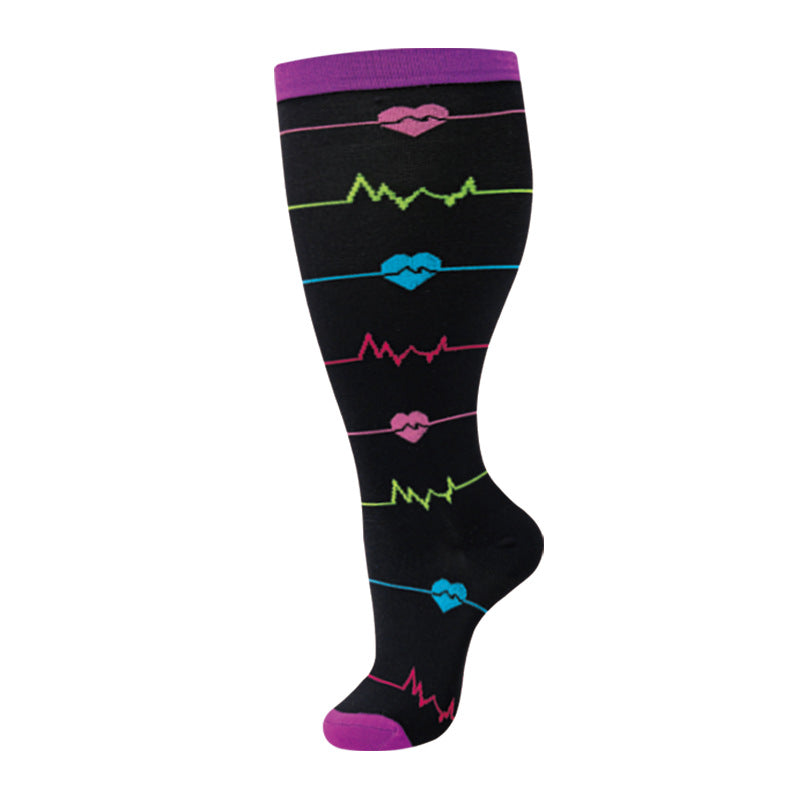 Plus-size Compression Socks, Nylon Nurse Socks For Men And Women