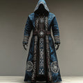 Abstract Long-sleeved Cape Coat For Casual Men's Cardigan