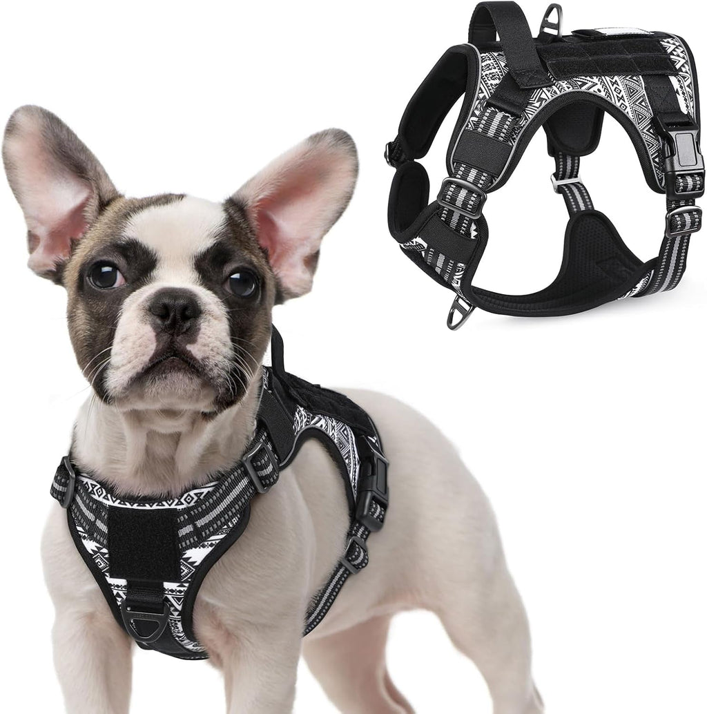 No-Pull Tactical Dog Harness MOLLE Vest for Medium & Large Dogs