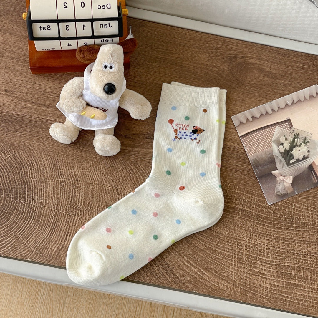 Cartoon Dachshund Socks For Women