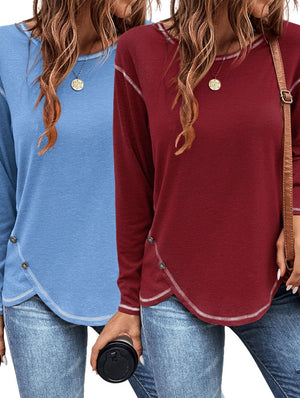 Light Blue Wine Red