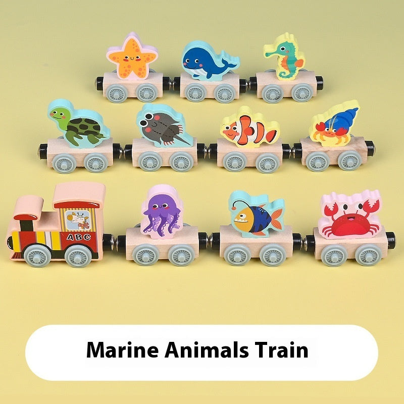 Magnetic Wooden Train Sets
