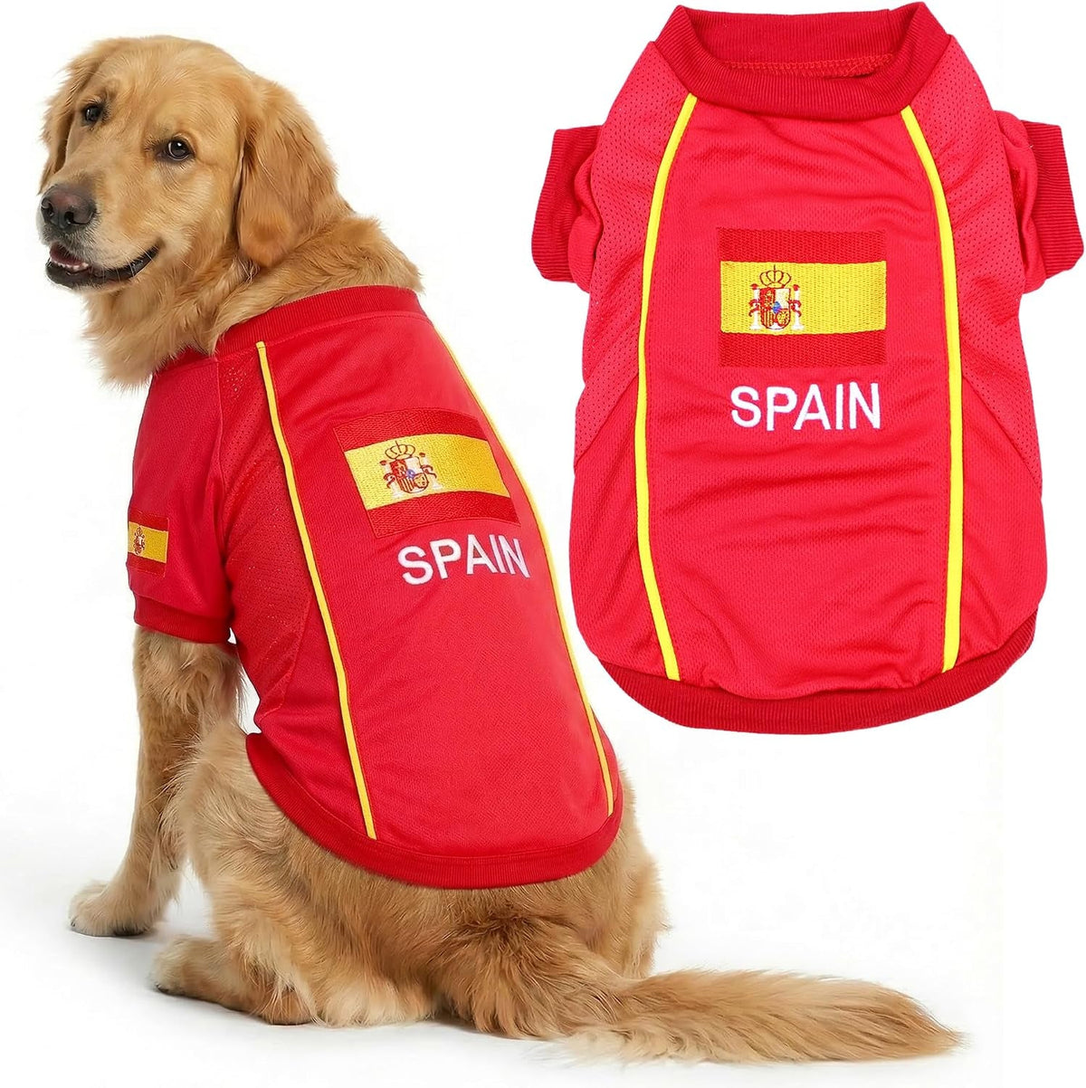 Parisian Pet Breathable Mesh Soccer Jersey for Dogs, XS–5XL