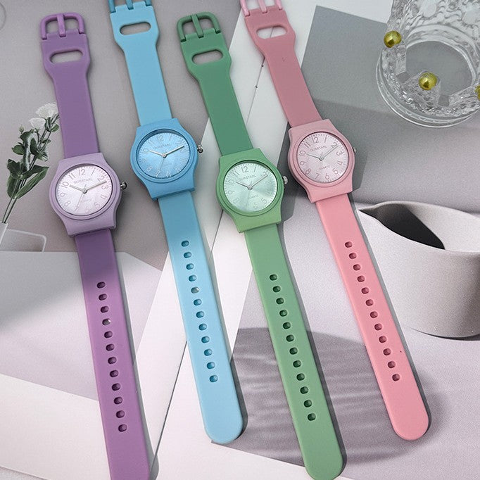 Casual Digital Scale Quartz Silicone Children's Watch
