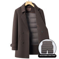 Double-sided Wool Overcoat Men's Mid-length Suit Collar Woolen Coat