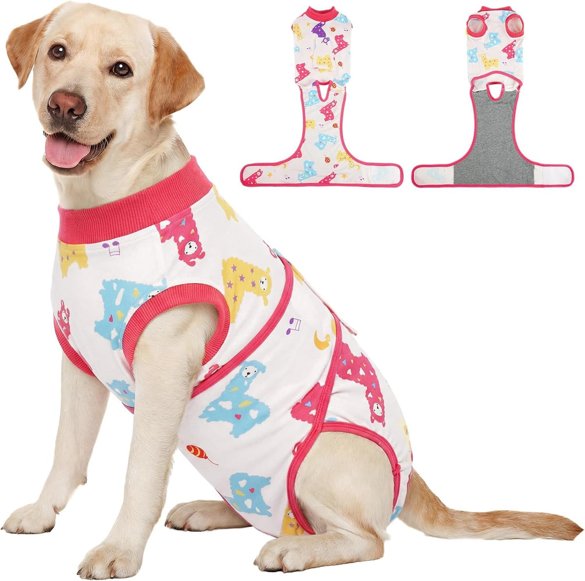 Female Dog Recovery Suit After Spay, XS–2XL