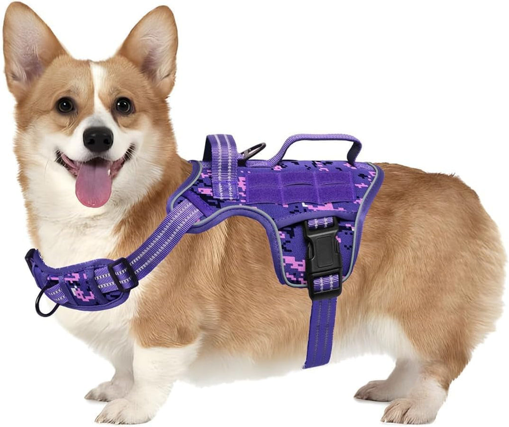 Heavy Duty No-Pull Tactical Dog Harness Molle Vest
