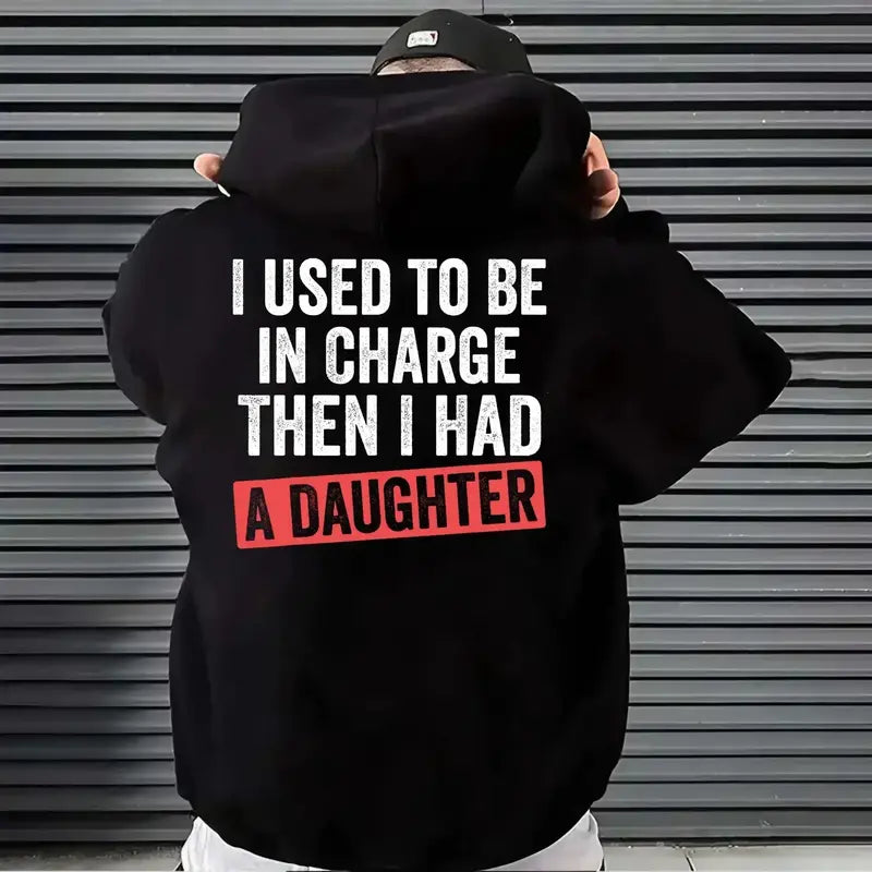 Retro Girl Dad "In Charge" Hoodie – Vintage Relatable Fatherhood Pullover