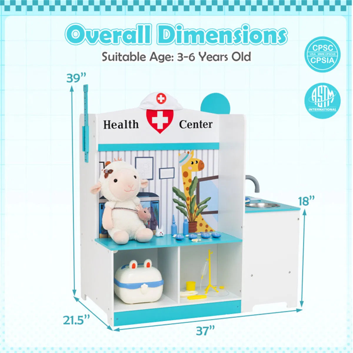Little Healers Wooden Doctor Station