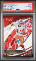 Graded 2019 Panini Select Nick Bosa #250 Silver Prizm Rookie RC Football Card PSA 10 Gem Mint