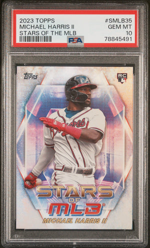 Graded 2023 Topps Michael Harris II #SMLB35 Stars of the MLB Rookie RC Baseball Card PSA 10 Gem Mint
