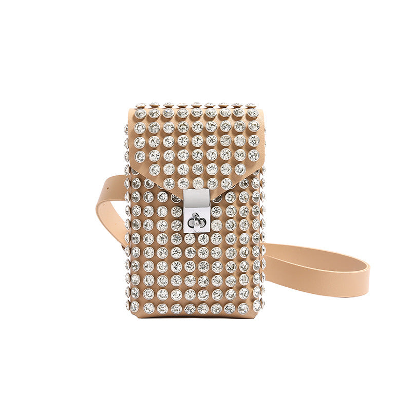 Single-shoulder Bag Instagram-style Rhinestone Design