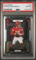 Graded 2023 Panini Prizm Patrick Mahomes II #149 Football Card PSA 10 Gem Mint