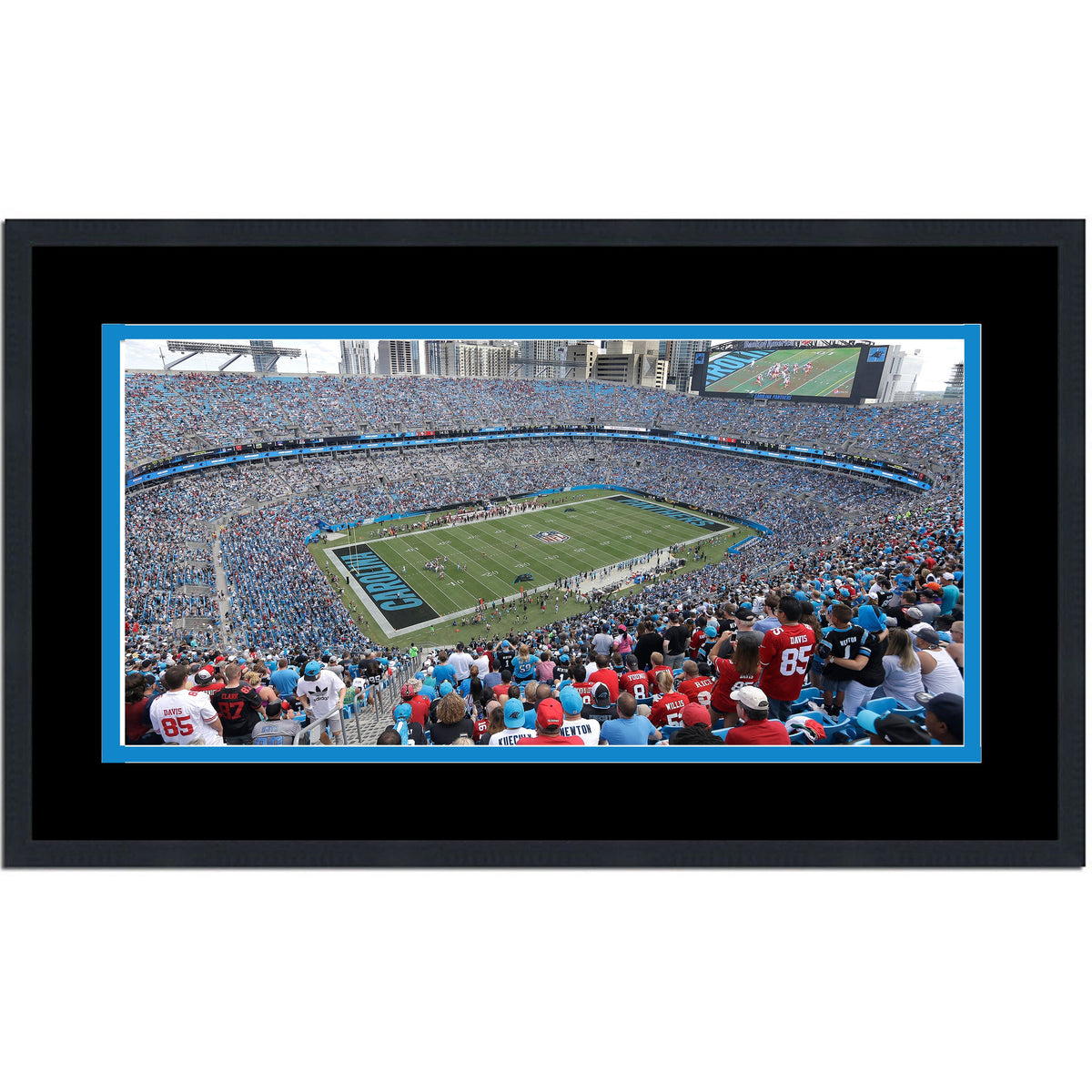 Framed Bank of America Stadium Carolina Panthers 16x24 Football Photo Professionally Matted