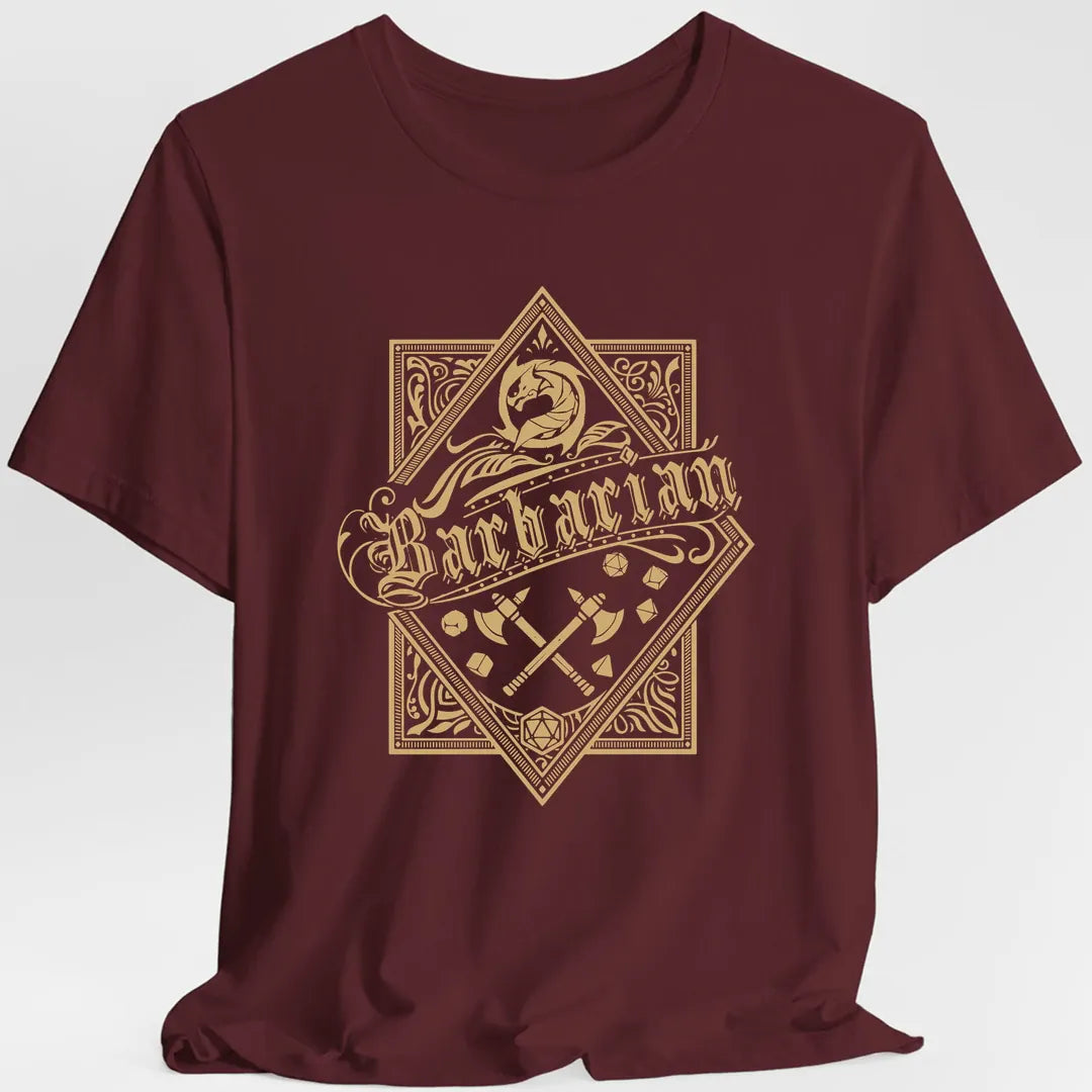 Barbarian D&D Class Emblem T-shirt