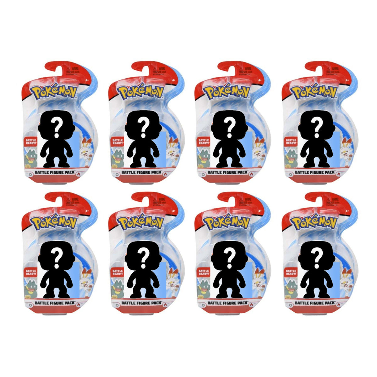 Pack of 8 Pokemon Battle Figures Mystery Random Assortment
