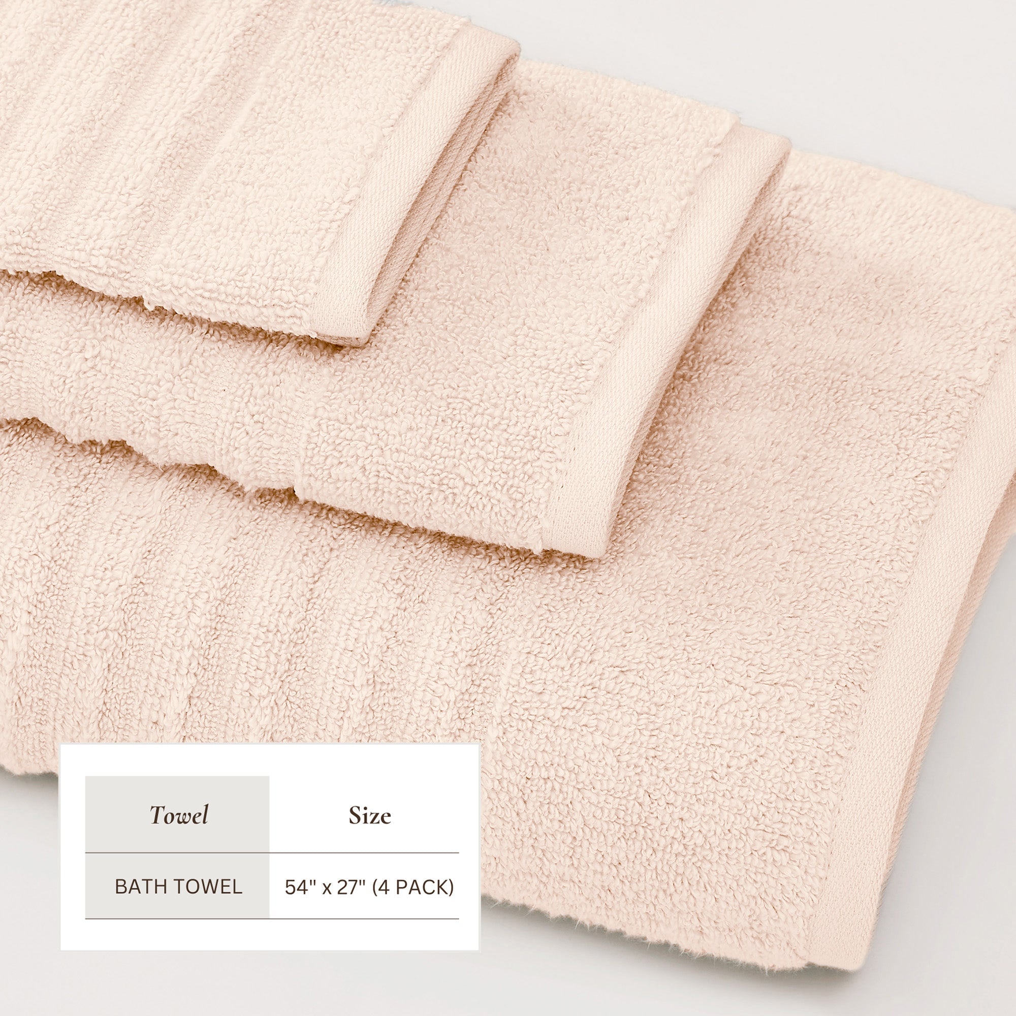 Luxury Combed Cotton Bath Towel Set - Karina Collection
