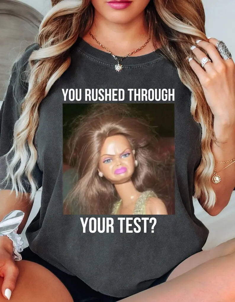 Teacher Testing Day T-Shirt – Comfort Colors® Retro Doll Meme Eras Tee