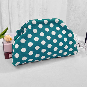 Polka Dot Peacock Blue