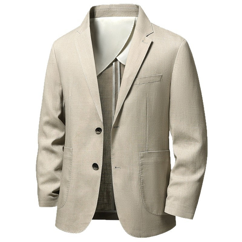 Men's Casual Suit Korean-Style Slim-Fit Single-Breasted Blazer Top