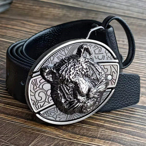 Leopard Knife Black Belt