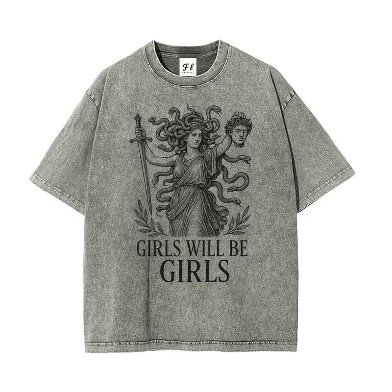 Vintage Medusa "Girls Will Be Girls" T-Shirt