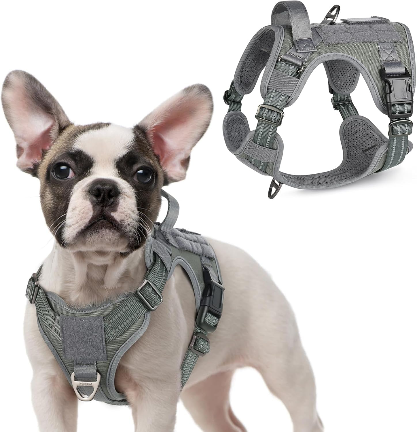 No-Pull Tactical Dog Harness MOLLE Vest for Medium & Large Dogs