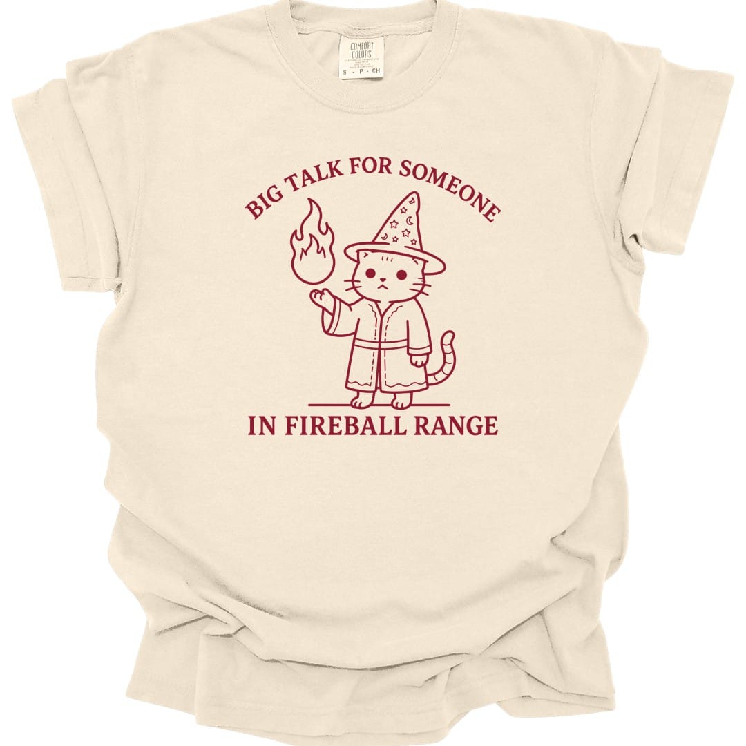 Big Talk for Someone in Fireball Range T-Shirt - Comfort Colors