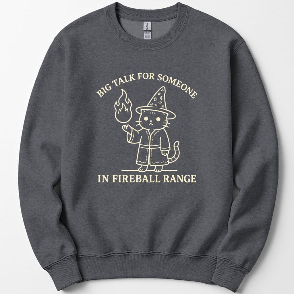 Big Talk for Someone in Fireball Range Sweatshirt