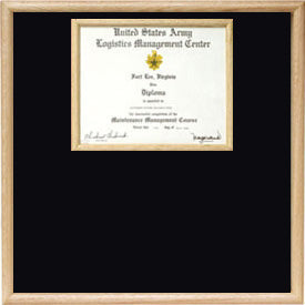 US Marine Corp Certificate Display Case.