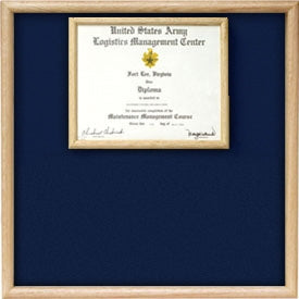 US Marine Corp Certificate Display Case.