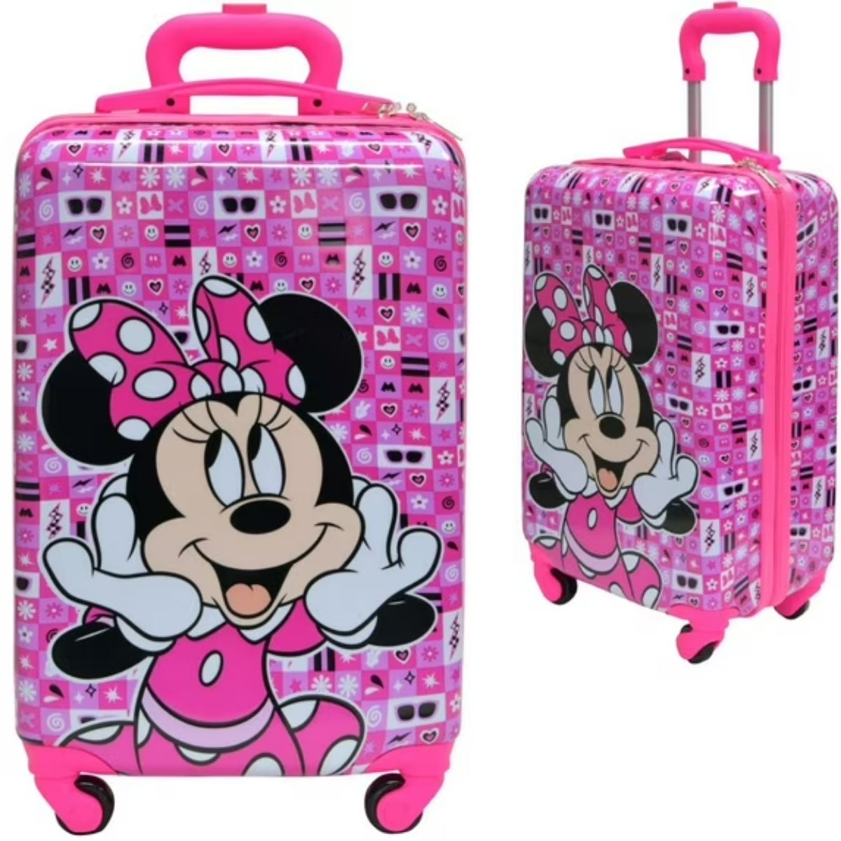 Minnie 18" Hard Sided Luggage with 4 Spinner Wheels