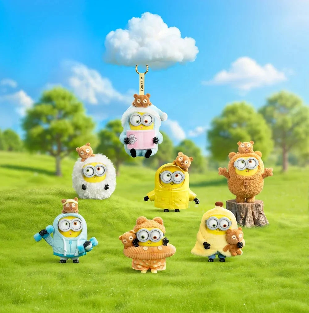 Minions BOB & TIM Best Buddies Forever Vinyl Plush Keychain Blind Box
