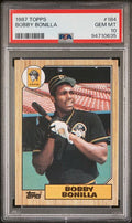 Graded 1987 Topps Bobby Bonilla #184 Rookie RC Baseball Card PSA 10 Gem Mint