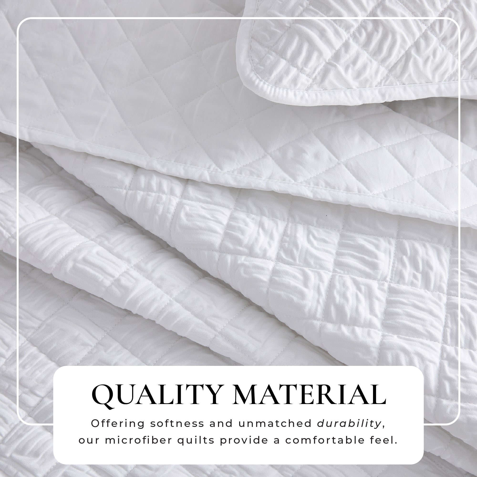 Diamond Embossed Quilt Set - Diamond Microsculpt Collection