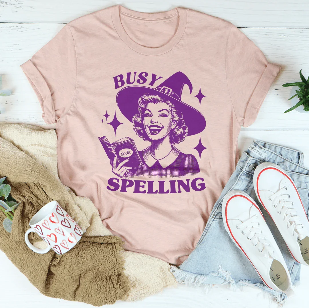 Busy Spelling Tee