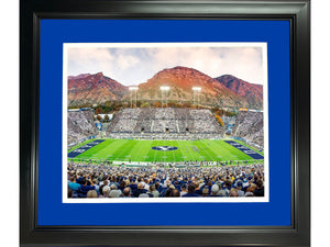 Framed LaVell Edwards Stadium BYU Cougars 11"x14" NCAA Football Photo Professionally Matted