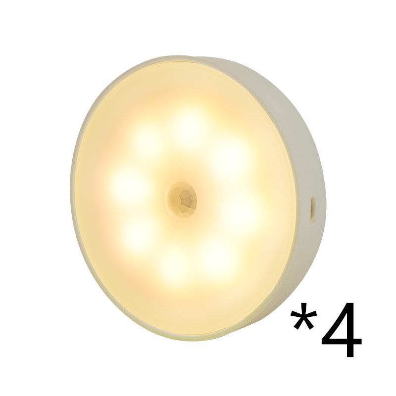LED Motion Sensor Puck Lights – Rechargeable Under Cabinet Lighting, Wireless USB