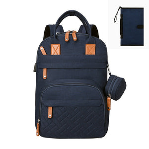 Dark Blue With diaper pads