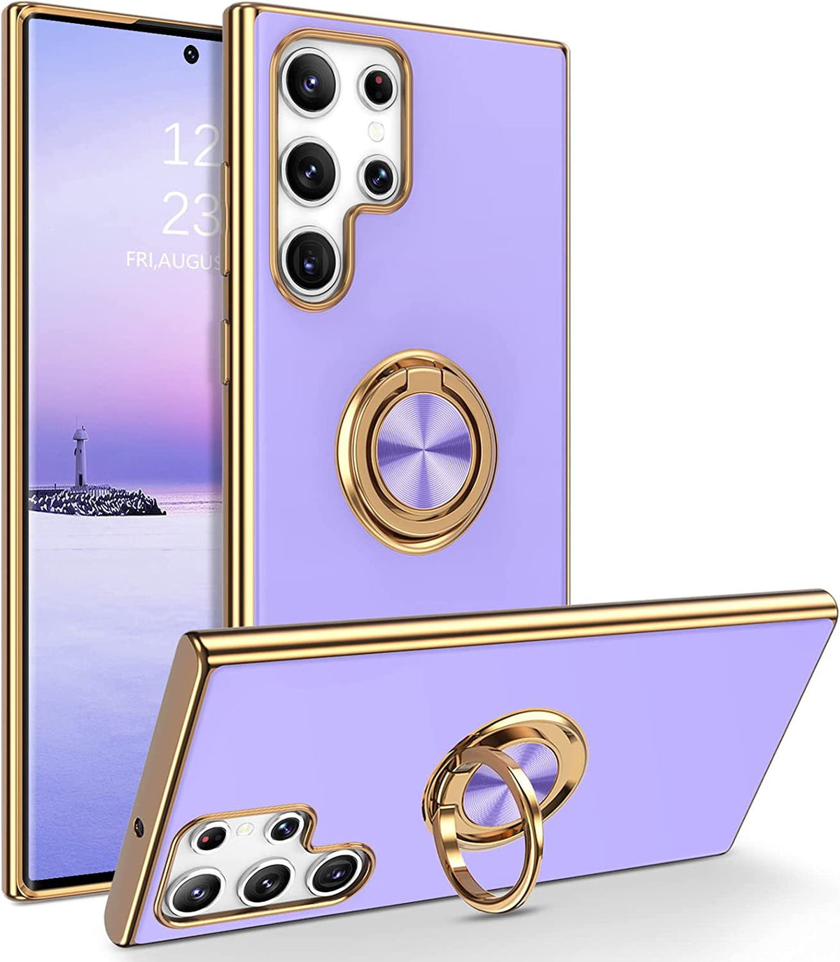 Applicable M54 Phone Case 6D Ring On-board Bracket Silicone Protective Sleeve Electroplating