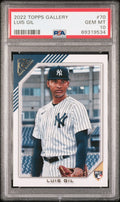 Graded 2022 Topps Gallery Luis Gil #70 Rookie RC Baseball Card PSA 10 Gem Mint