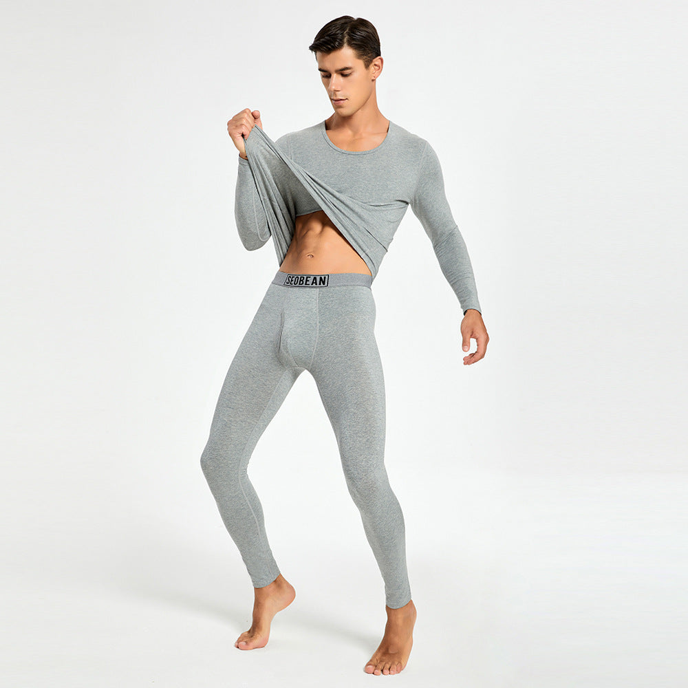 Thermal Underwear Knitted Cotton Stretchy Close-fitting Autumn Clothes And Pants