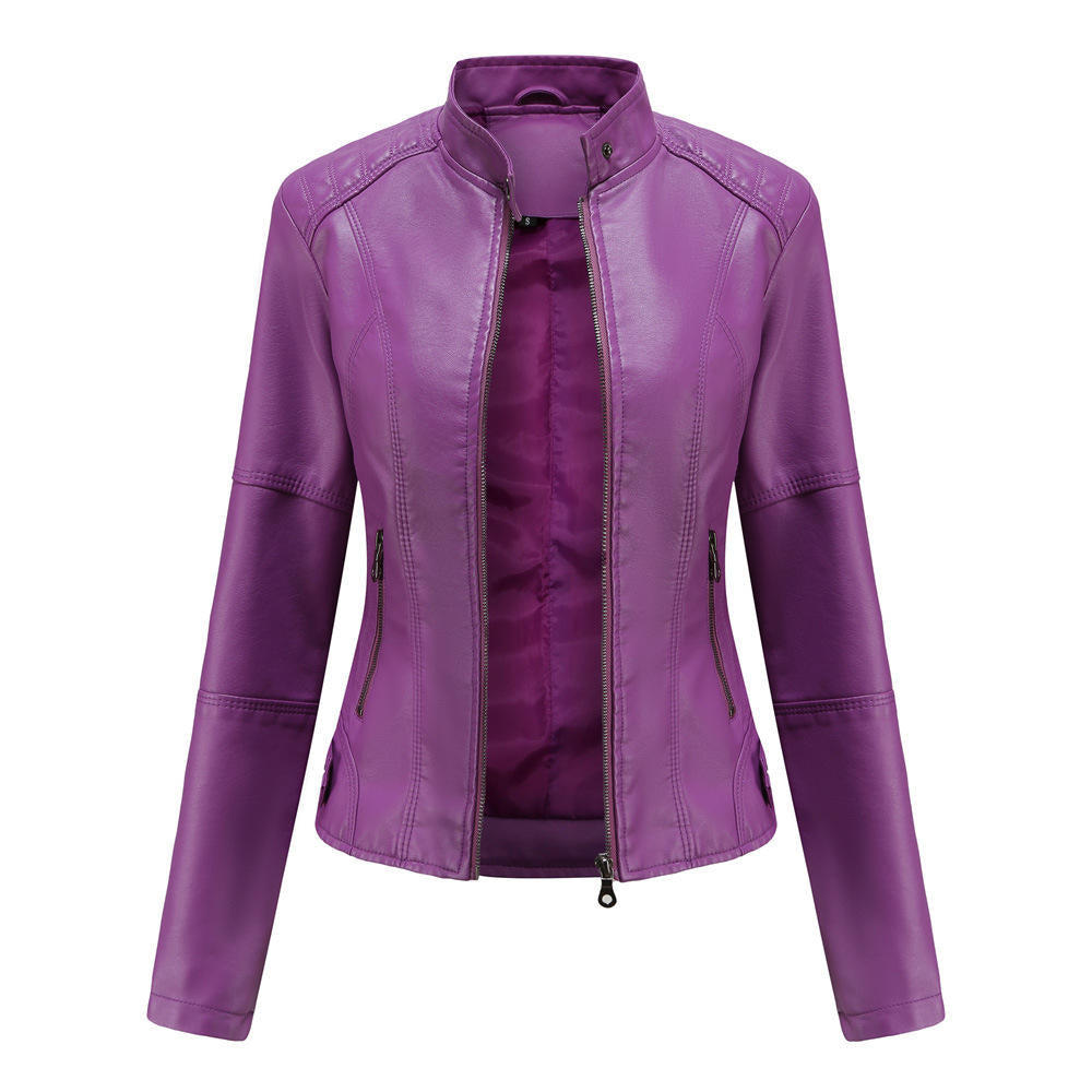 Arrival Hot-Selling AutumnWinter Womens Fashionable PU Leather Suit