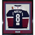Framed Autographed/Signed Cale Makar 35x39 Colorado Avs Avalanche Blue Authentic Hockey Jersey Fanatics COA