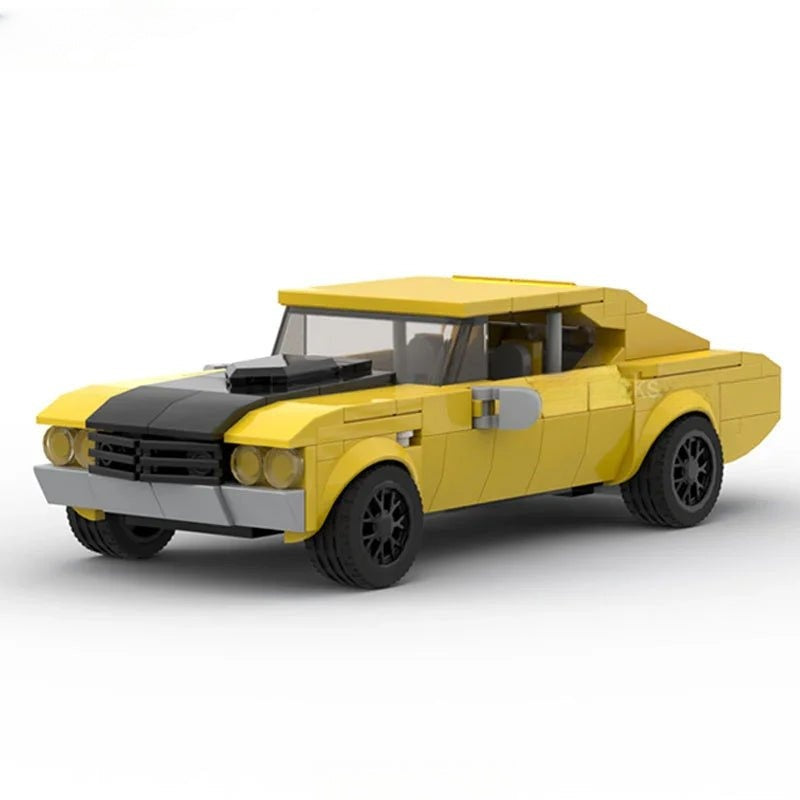 Camaro SS Classic Muscle Custom Lego Cars Minifigures Building Block Toys