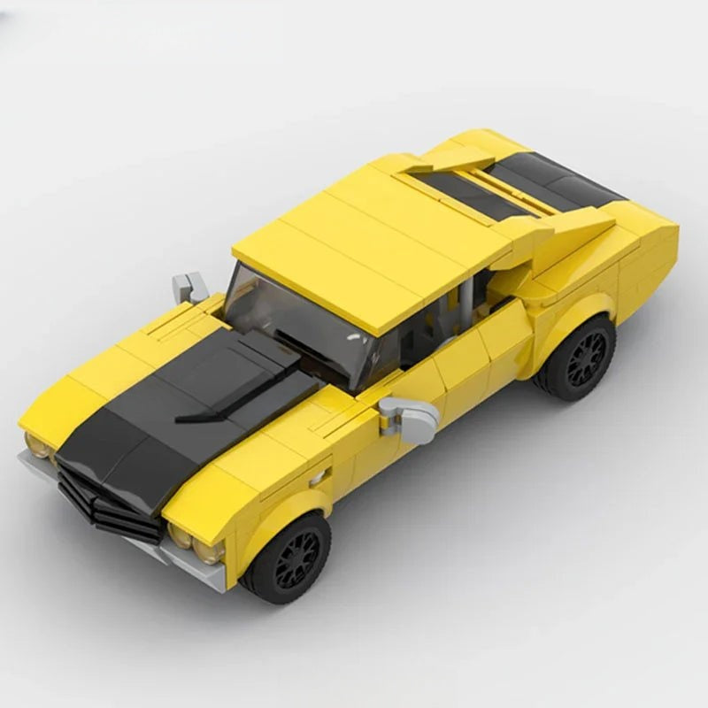 Camaro SS Classic Muscle Custom Lego Cars Minifigures Building Block Toys