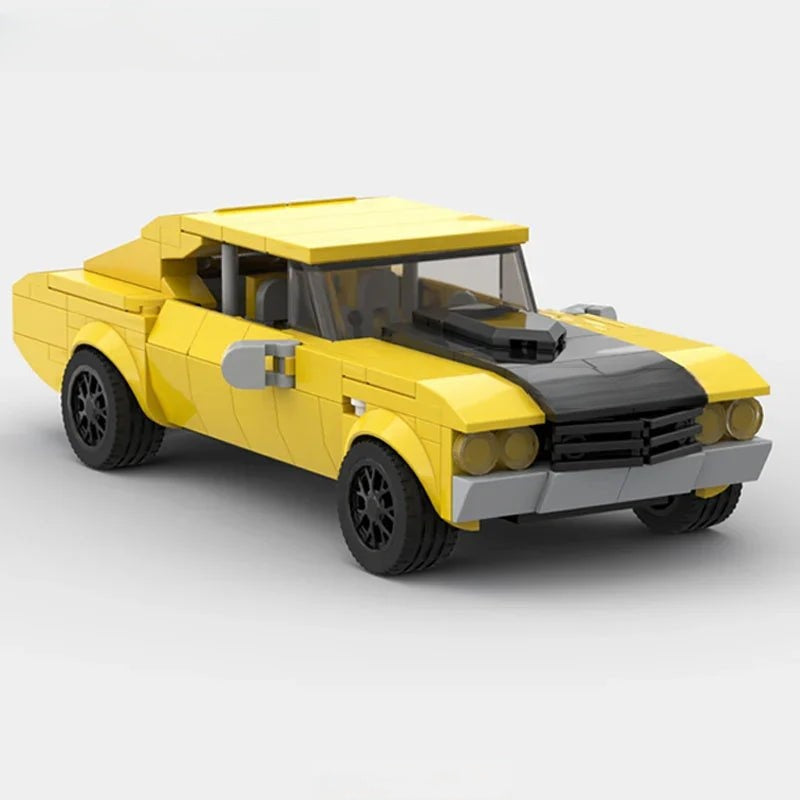 Camaro SS Classic Muscle Custom Lego Cars Minifigures Building Block Toys
